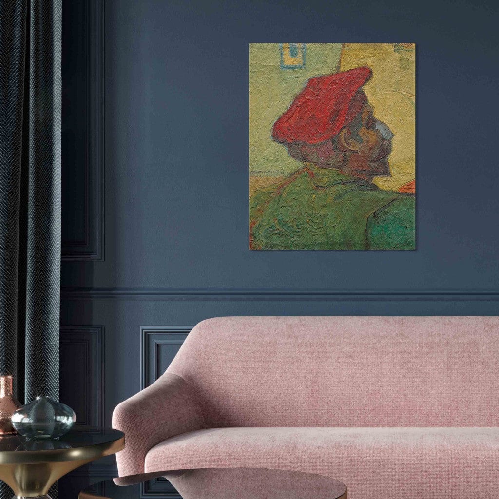Gleznas reprodukcija /Vinsents van Gogs/ - Pols Gogēns /Vīrietis ar sarkanu cepuri/ G ART