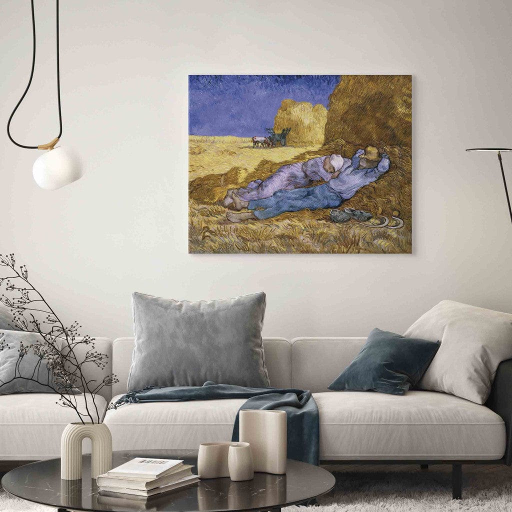 Gleznas reprodukcija /Vinsents van Gogs/ - Pusdienlaiks jeb Siesta pēc Milē G ART