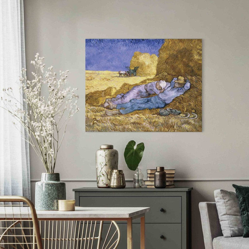 Maalauksen lisääntyminen (Vincent Van Gogh) - keskipäivällä tai siestalla mailin g art: n jälkeen