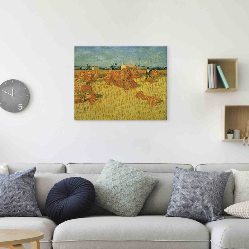 Воспроизведение живописи (Винсент Ван Гог) - Сбор урожая в Прованс Г искусство