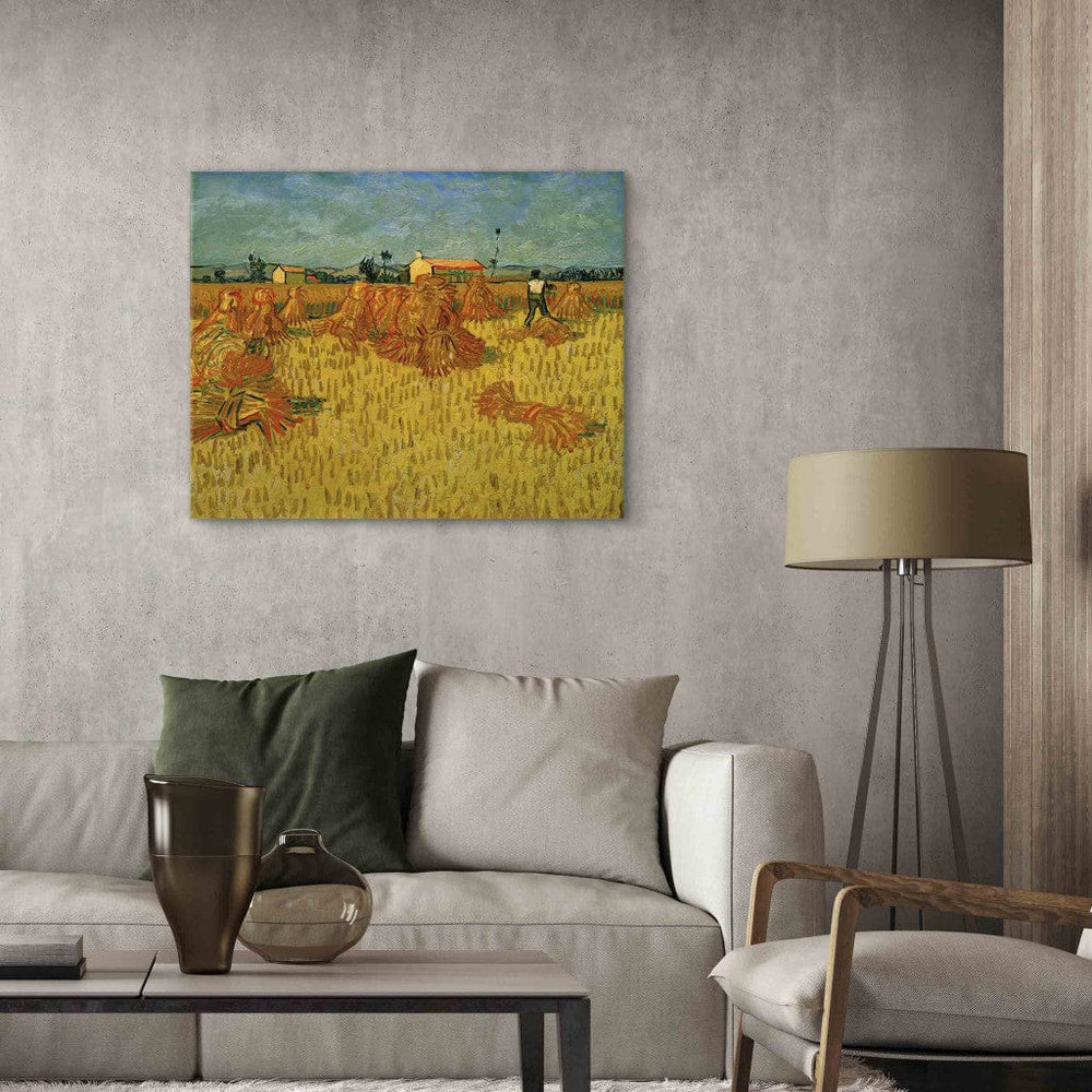 Gleznas reprodukcija /Vinsents van Gogs/ - Ražas novākšana Provansā G ART