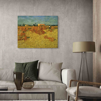 Воспроизведение живописи (Винсент Ван Гог) - Сбор урожая в Прованс Г искусство