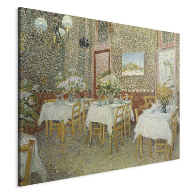 Reproduction of painting (Vincent van Gogh) - The interior of the restaurant g Art