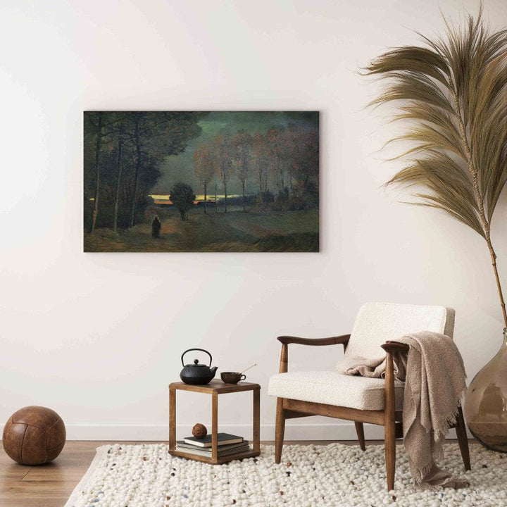 Gleznas reprodukcija /Vinsents van Gogs/ - Rudens ainava vakarā G ART