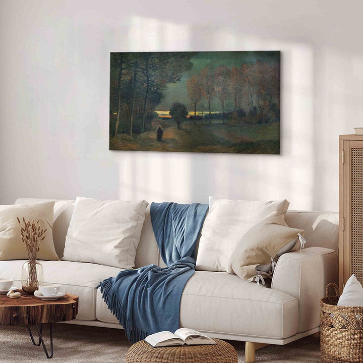 Gleznas reprodukcija /Vinsents van Gogs/ - Rudens ainava vakarā G ART