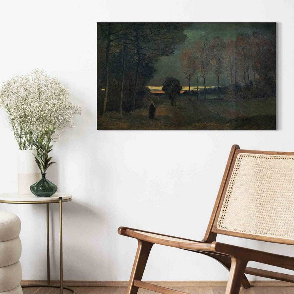 Gleznas reprodukcija /Vinsents van Gogs/ - Rudens ainava vakarā G ART
