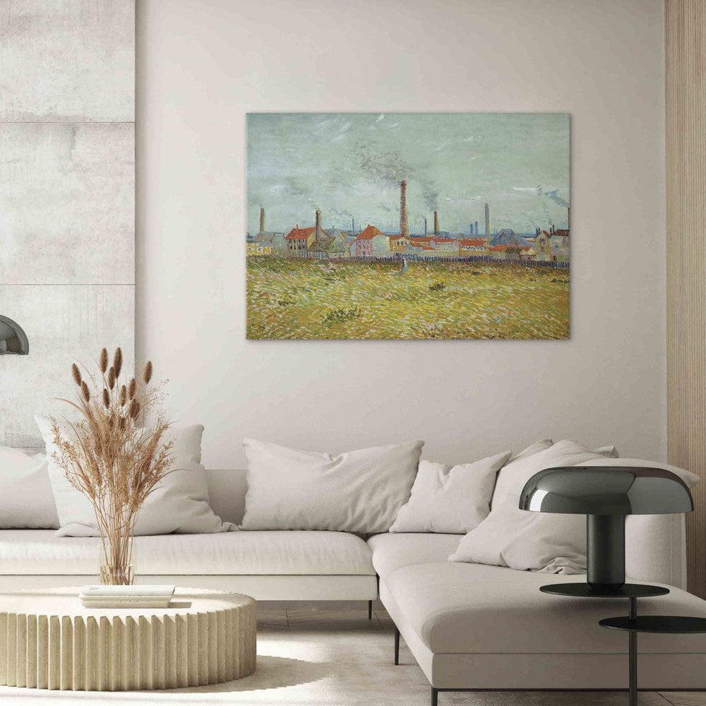 Gleznas reprodukcija /Vinsents van Gogs/ - Rūpnīcas Asnjērā /Quai de Clichy/ G ART