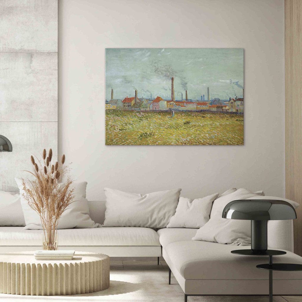 Gleznas reprodukcija /Vinsents van Gogs/ - Rūpnīcas Asnjērā /Quai de Clichy/ G ART