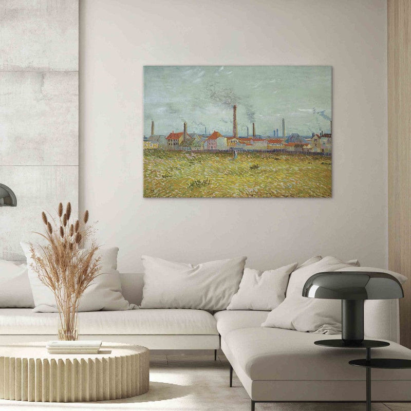 Gleznas reprodukcija /Vinsents van Gogs/ - Rūpnīcas Asnjērā /Quai de Clichy/ G ART