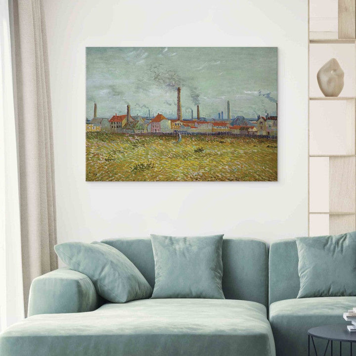 Gleznas reprodukcija /Vinsents van Gogs/ - Rūpnīcas Asnjērā /Quai de Clichy/ G ART