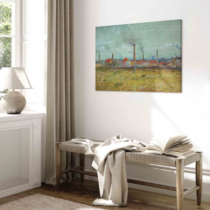 Gleznas reprodukcija /Vinsents van Gogs/ - Rūpnīcas Asnjērā /Quai de Clichy/ G ART