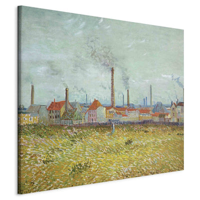 Gleznas reprodukcija (Vinsents van Gogs) - Rūpnīcas Asnjērā (Quai de Clichy) G ART