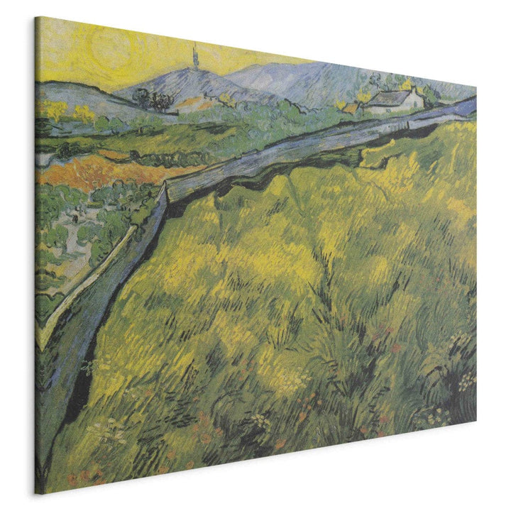 Gleznas reprodukcija /Vinsents van Gogs/ - Saatfeld bei Sonnenaufgang G ART