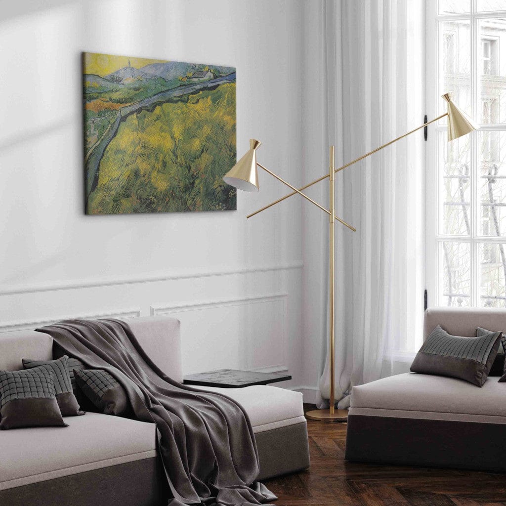 Gleznas reprodukcija /Vinsents van Gogs/ - Saatfeld bei Sonnenaufgang G ART
