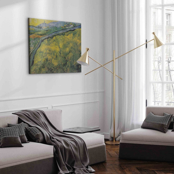 Gleznas reprodukcija /Vinsents van Gogs/ - Saatfeld bei Sonnenaufgang G ART