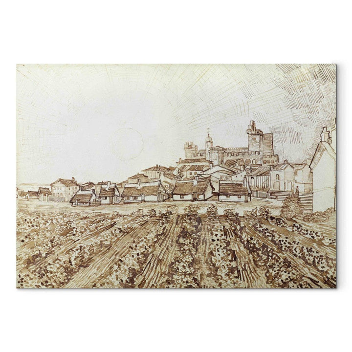 Gleznas reprodukcija /Vinsents van Gogs/ - Saintes-Maries skats G ART
