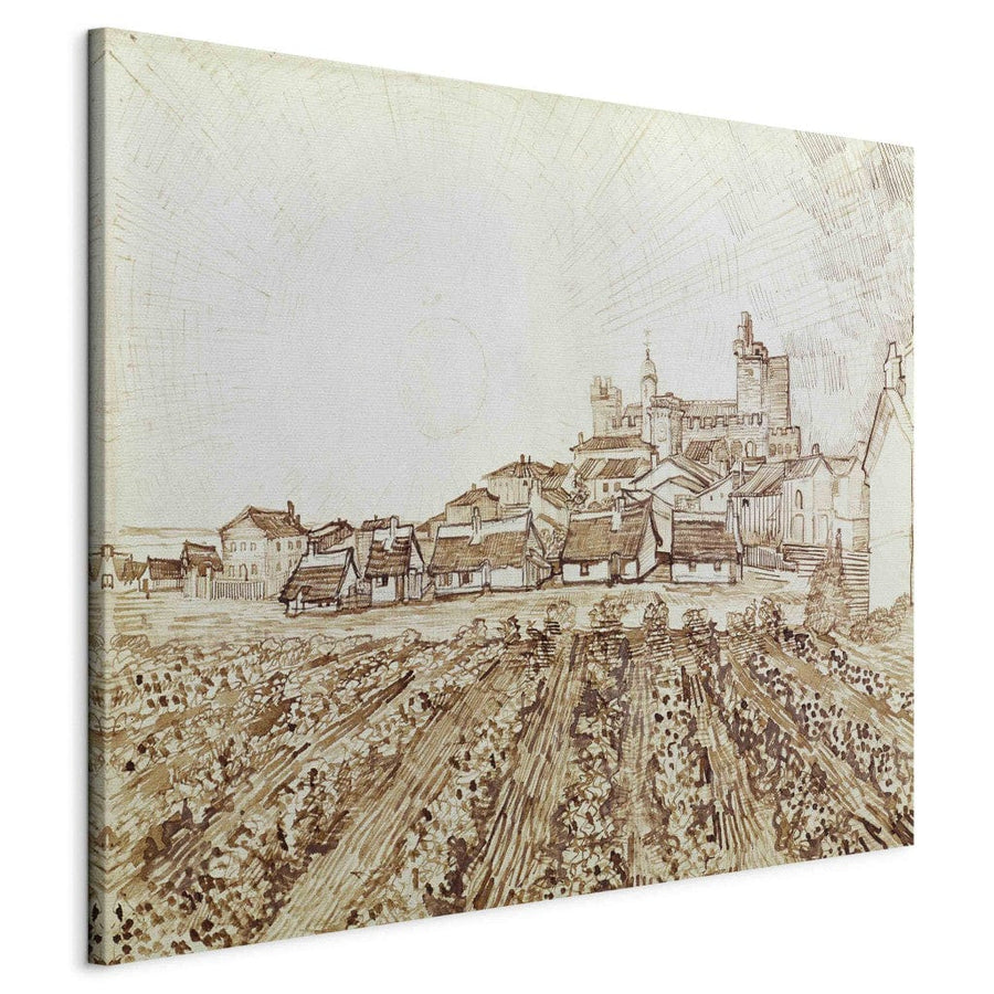 Gleznas reprodukcija /Vinsents van Gogs/ - Saintes-Maries skats G ART