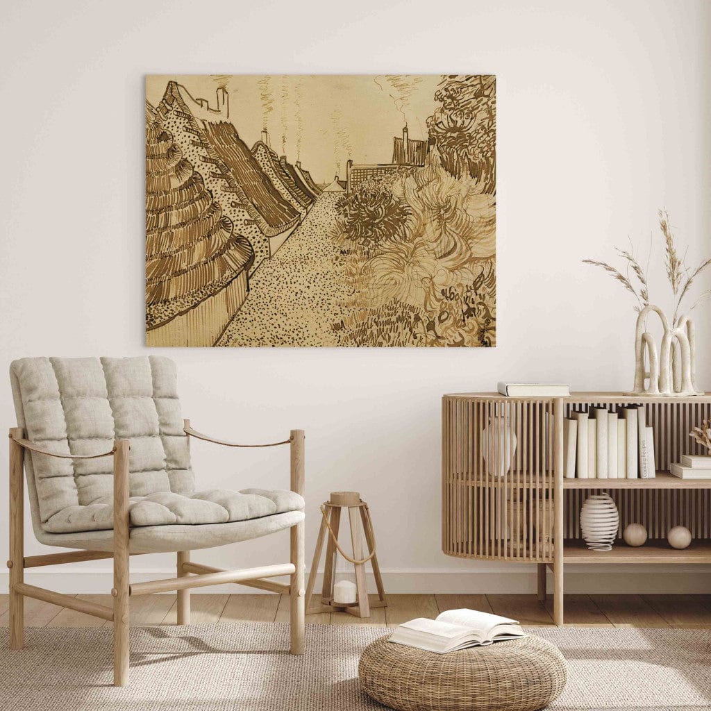 Gleznas reprodukcija /Vinsents van Gogs/ - Saintes-Mariesdela-Mer iela G ART