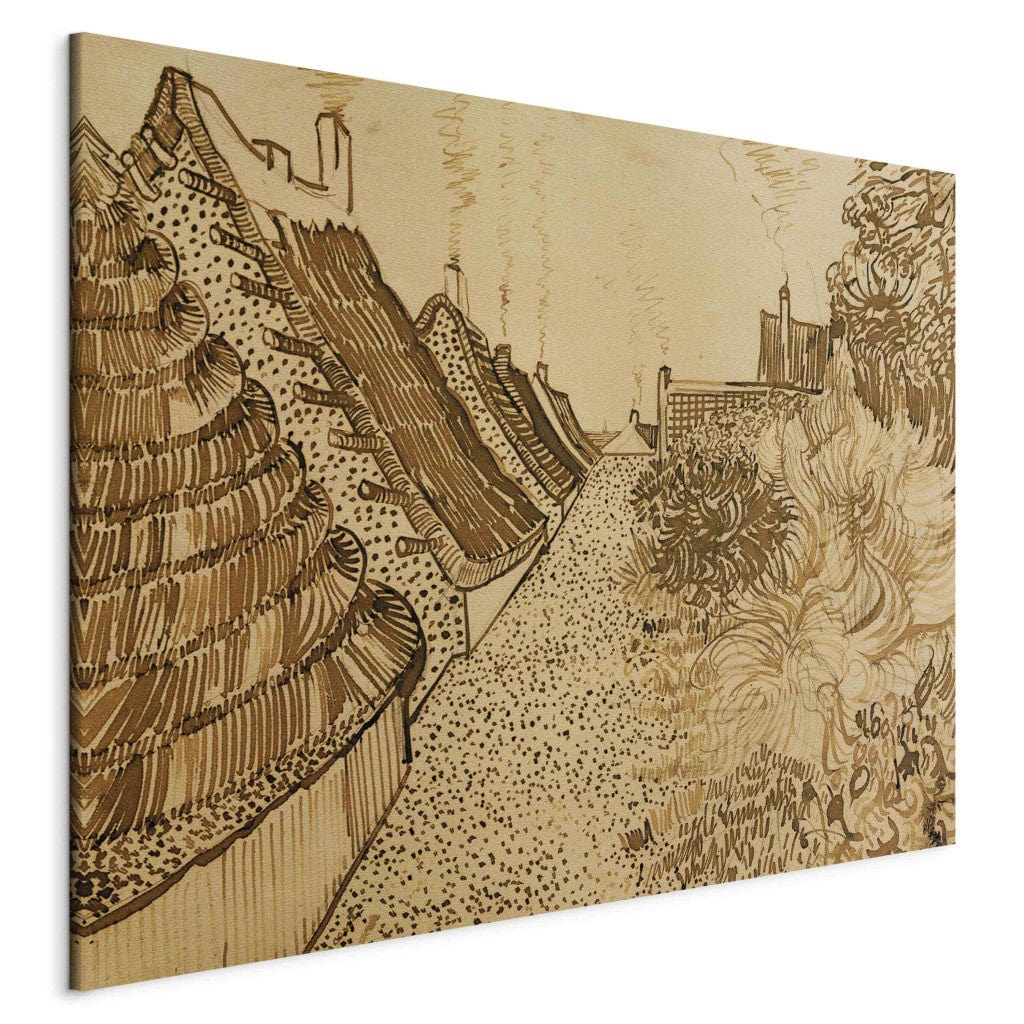 Gleznas reprodukcija /Vinsents van Gogs/ - Saintes-Mariesdela-Mer iela G ART
