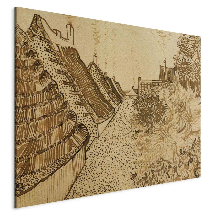 Gleznas reprodukcija /Vinsents van Gogs/ - Saintes-Mariesdela-Mer iela G ART
