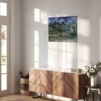 Воспроизведение живописи (Винсент Ван Гог) - Соломенная дом в Кордевилле.
