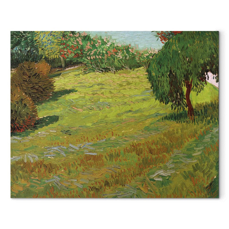 Maalauksen lisääntyminen (Vincent Van Gogh) - aurinkoinen nurmikko julkisessa puistossa G Art