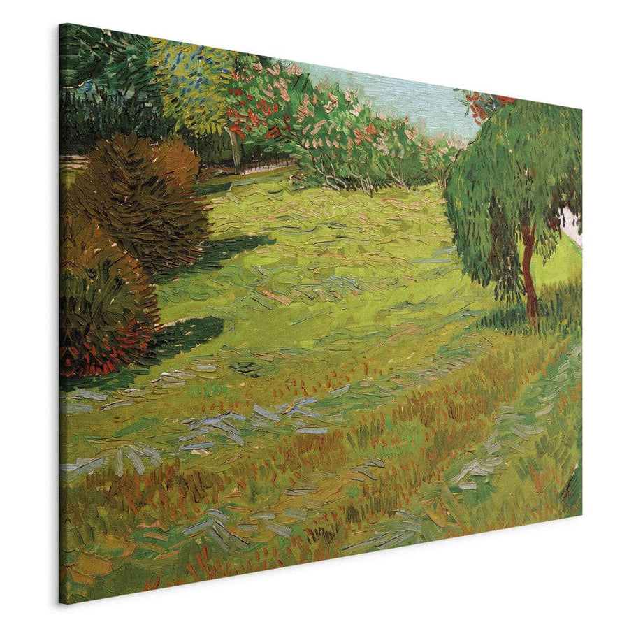 Gleznas reprodukcija /Vinsents van Gogs/ - Saulains zāliens sabiedriskajā parkā G ART