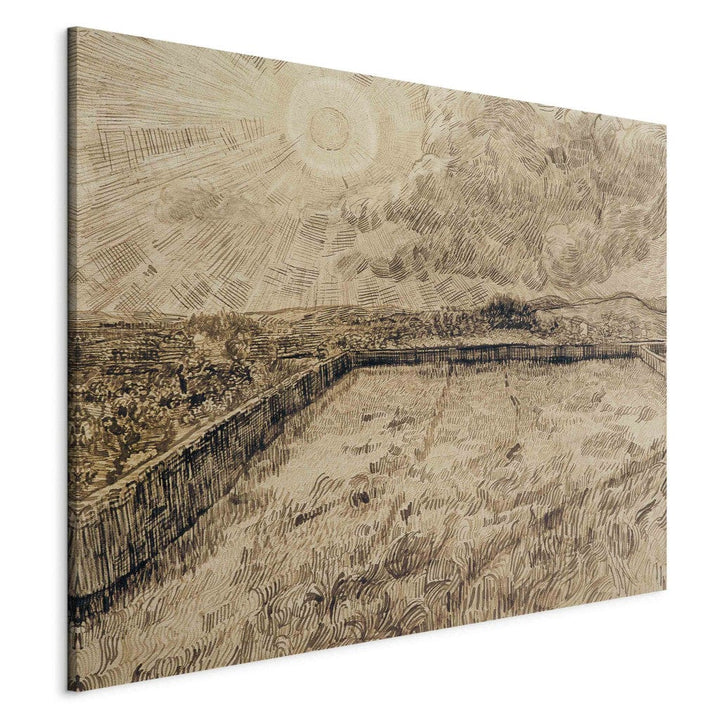Gleznas reprodukcija /Vinsents van Gogs/ - Saule virs kviešu lauka G ART