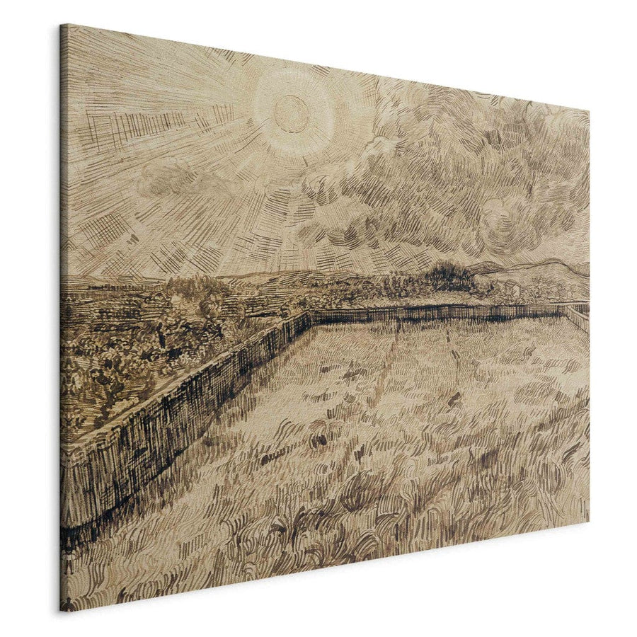 Gleznas reprodukcija /Vinsents van Gogs/ - Saule virs kviešu lauka G ART