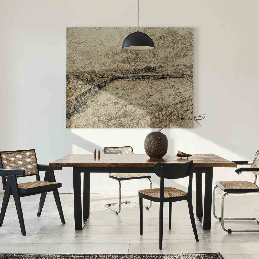 Gleznas reprodukcija /Vinsents van Gogs/ - Saule virs kviešu lauka G ART