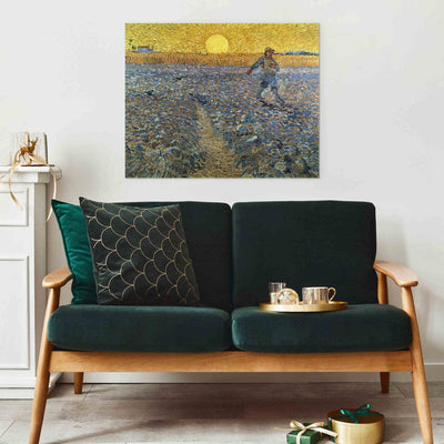 Reproduction of painting (Vincent van Gogh) - Sower at sunset g Art