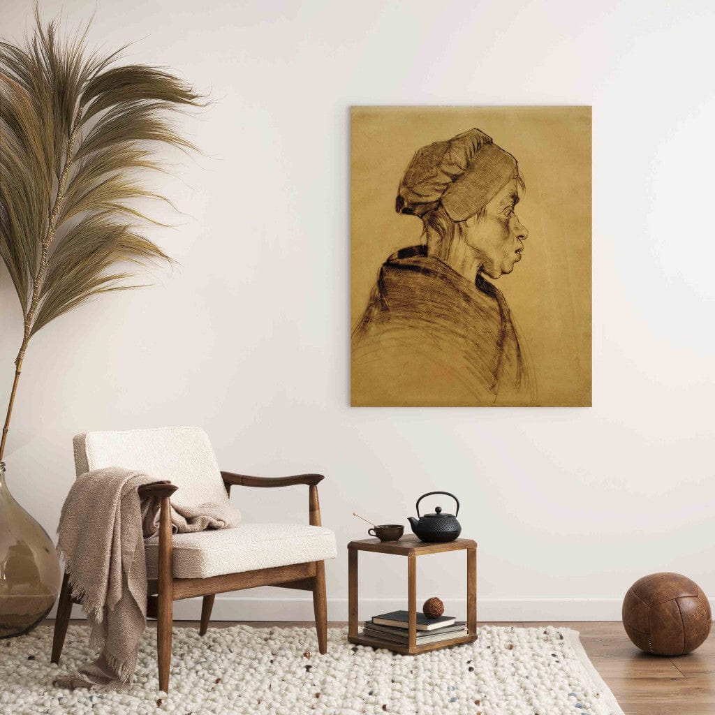 Gleznas reprodukcija /Vinsents van Gogs/ - Sievietes galva G ART