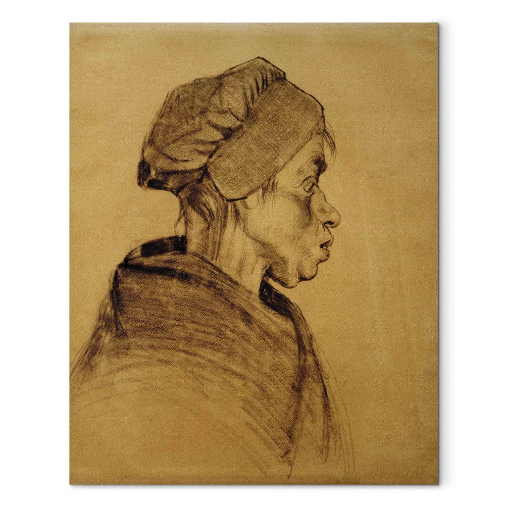 Gleznas reprodukcija /Vinsents van Gogs/ - Sievietes galva G ART