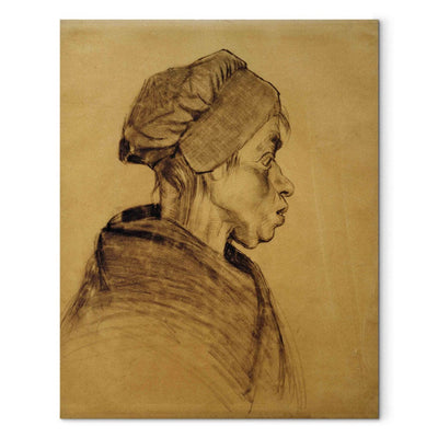 Tapybos atkūrimas (Vincentas Van Gogas) - moters galvos G menas