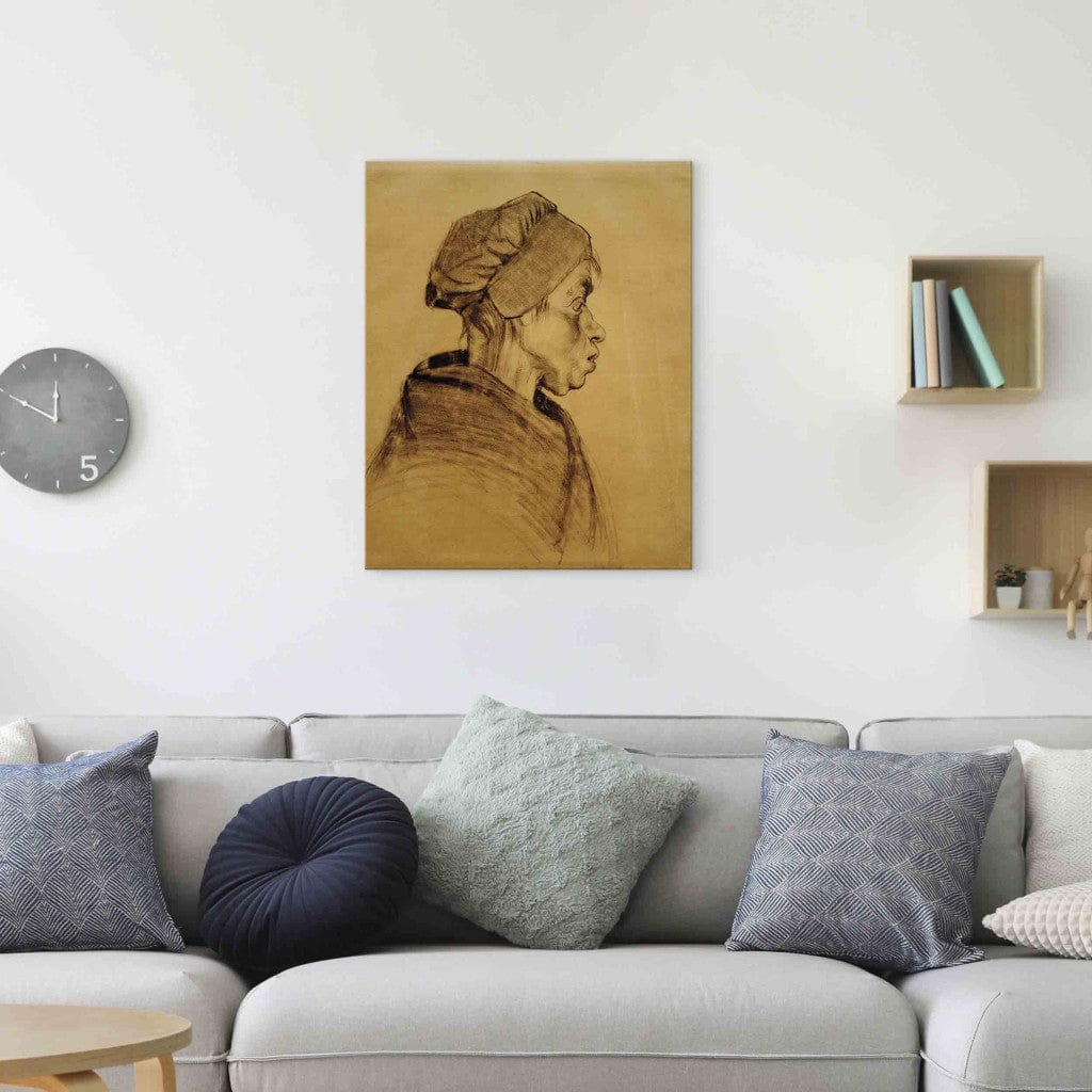 Gleznas reprodukcija /Vinsents van Gogs/ - Sievietes galva G ART
