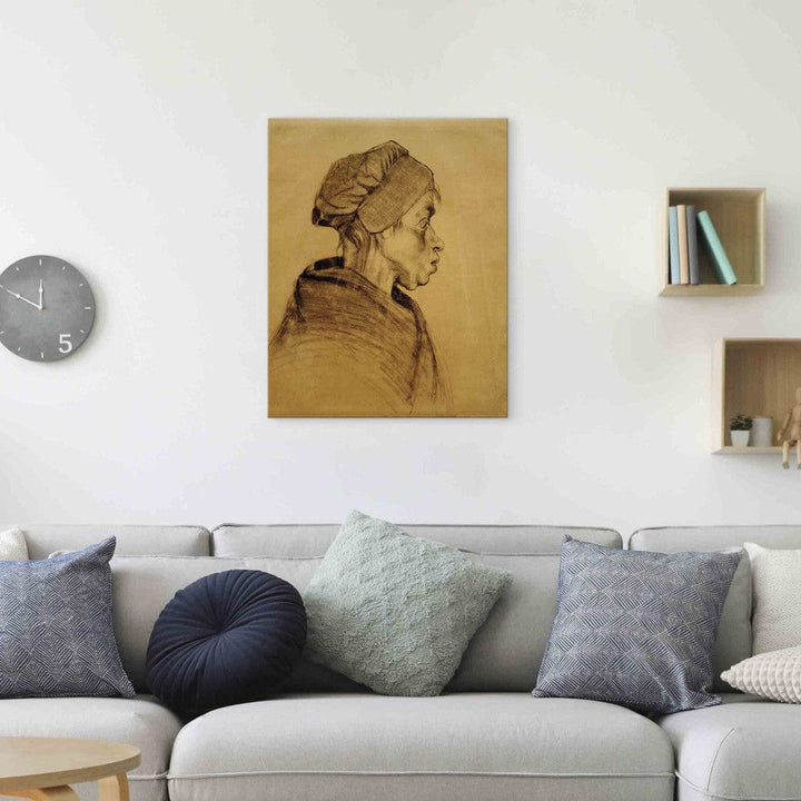 Gleznas reprodukcija /Vinsents van Gogs/ - Sievietes galva G ART