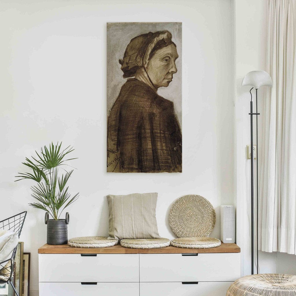 Gleznas reprodukcija /Vinsents van Gogs/ - Sievietes galva II G ART