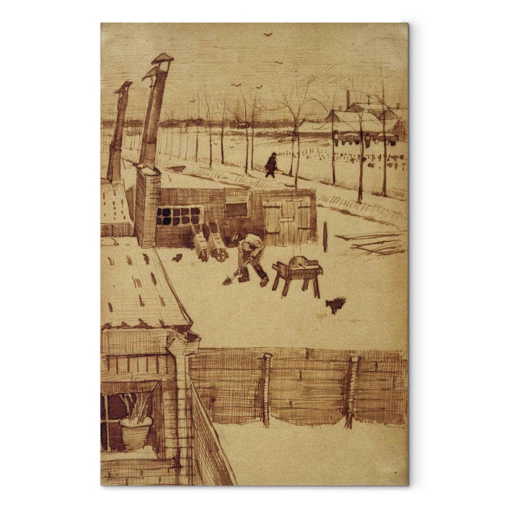 Gleznas reprodukcija /Vinsents van Gogs/ - Skats no mākslinieka darbnīcas Hāgā G ART