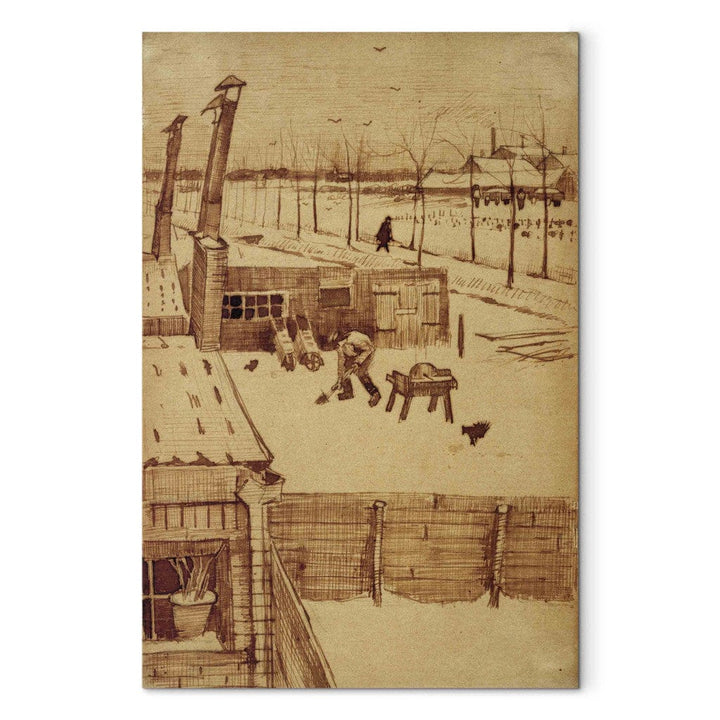 Gleznas reprodukcija /Vinsents van Gogs/ - Skats no mākslinieka darbnīcas Hāgā G ART