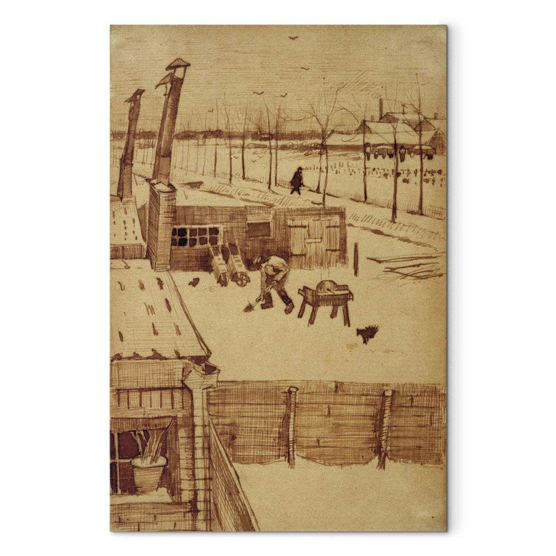 Tapybos atkūrimas (Vincentas Van Gogas) - vaizdas iš menininko dirbtuvių Hagos G mene