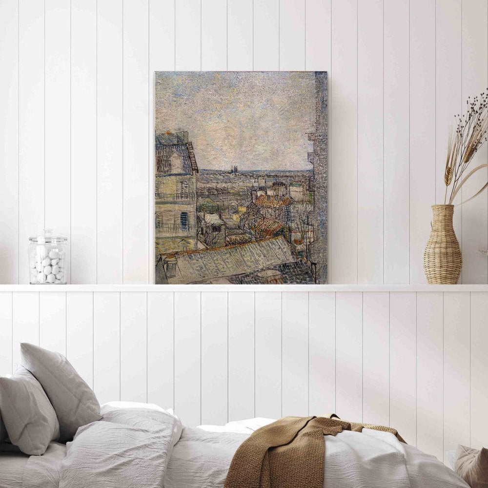 Gleznas reprodukcija /Vinsents van Gogs/ - Skats no Rue Lepic dzīvokļa loga G ART