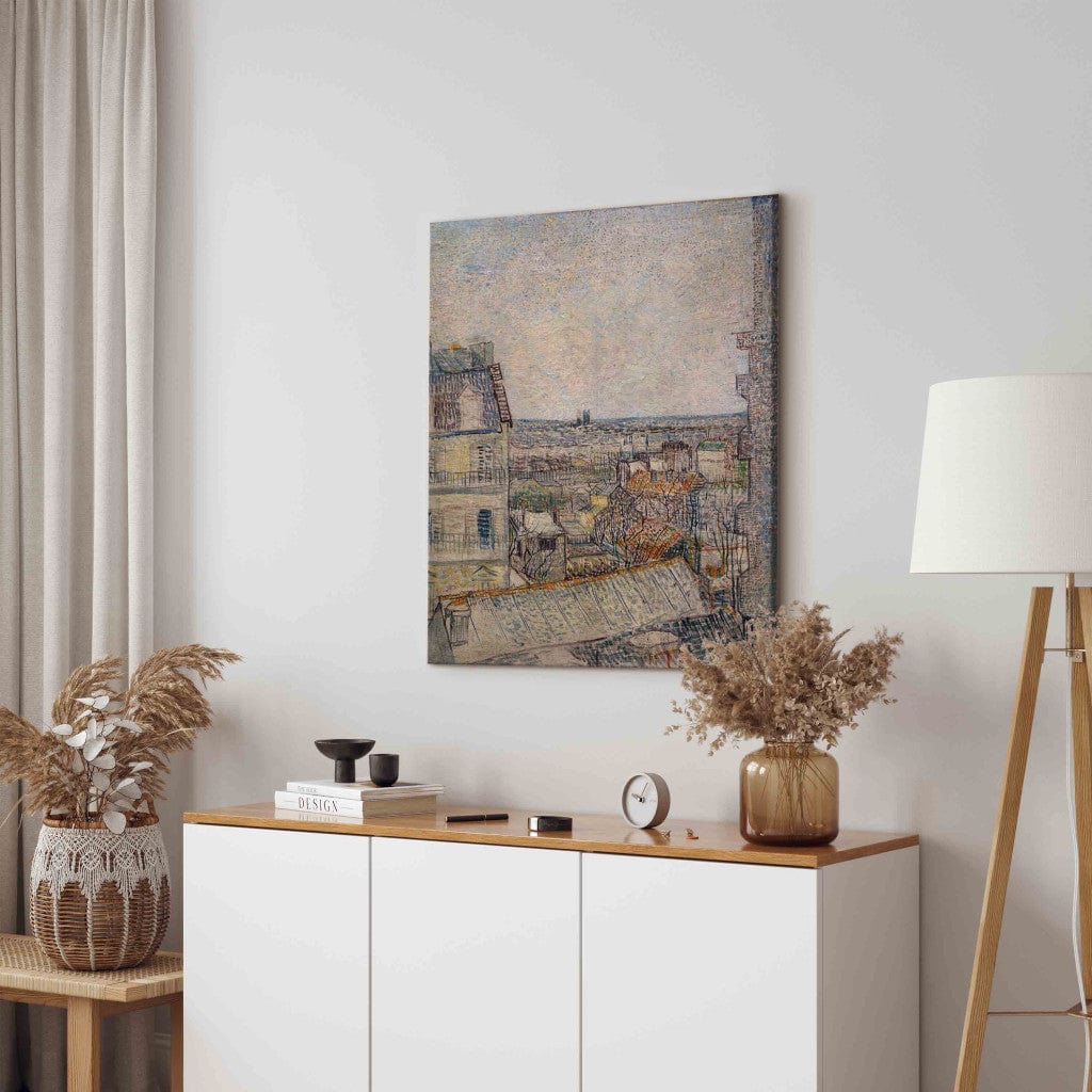 Gleznas reprodukcija /Vinsents van Gogs/ - Skats no Rue Lepic dzīvokļa loga G ART