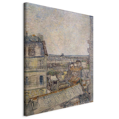 Tapybos atkūrimas (Vincentas Van Gogas) - „Rue Lepic“ apartamentų lango vaizdas G Menas
