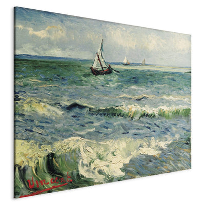 Воспроизведение живописи (Винсент Ван Гог) - Вид на море в Saintes -maries G Art