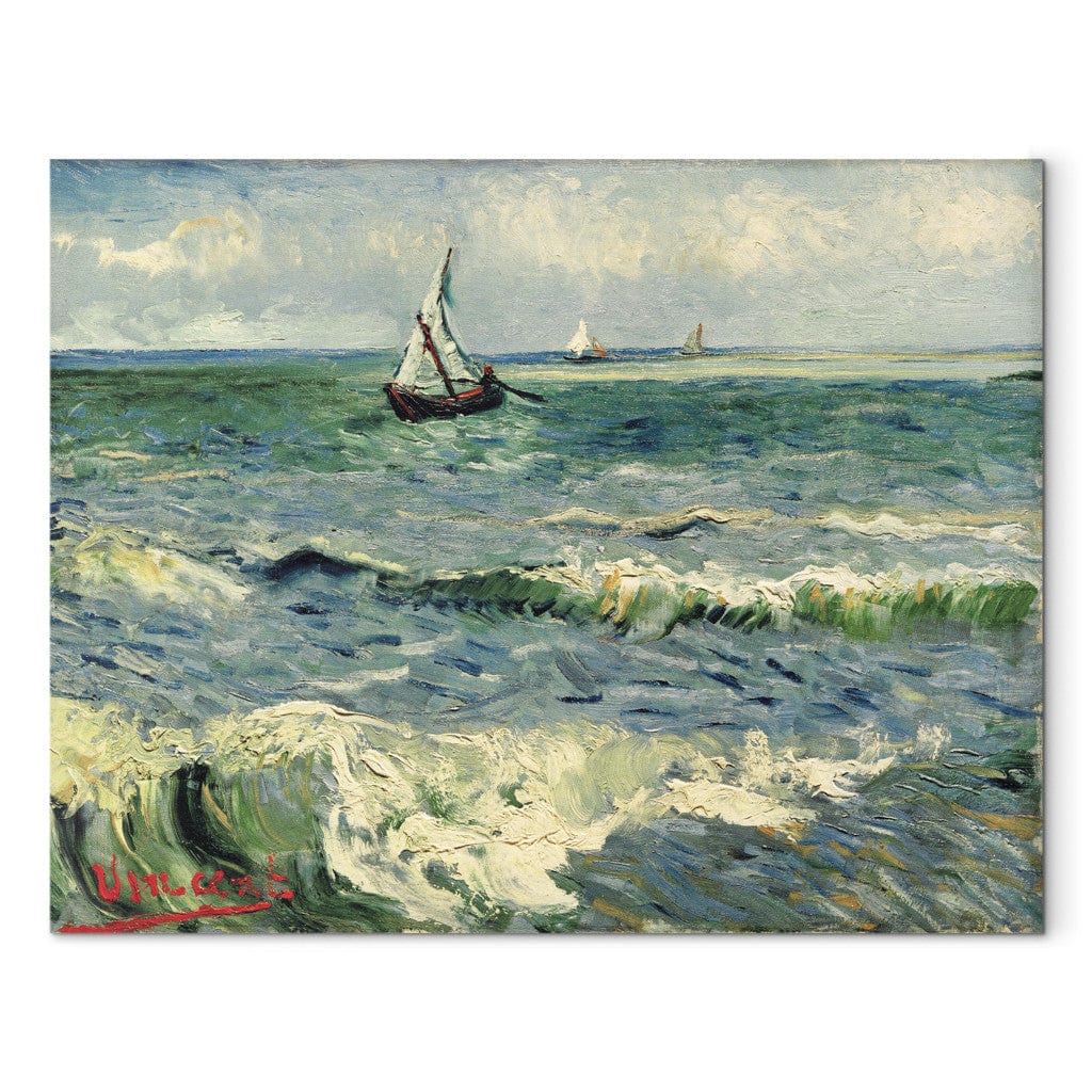 Gleznas reprodukcija /Vinsents van Gogs/ - Skats uz jūru pie Saintes-Maries G ART