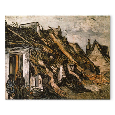Maalauksen lisääntyminen (Vincent Van Gogh) - Havupuut Chaponval (Chaponval) G -taide