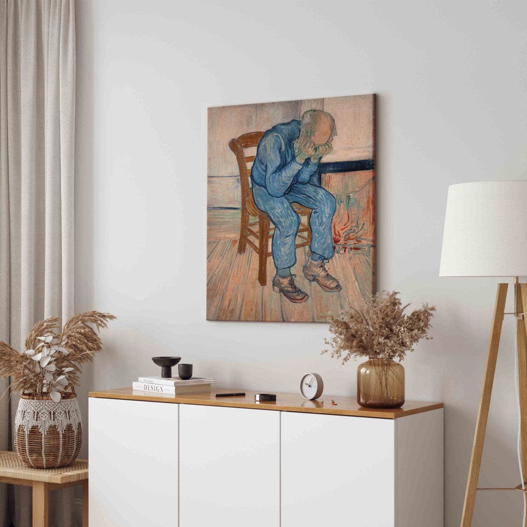 Gleznas reprodukcija /Vinsents van Gogs/ - Skumstošs vecs vīrs G ART