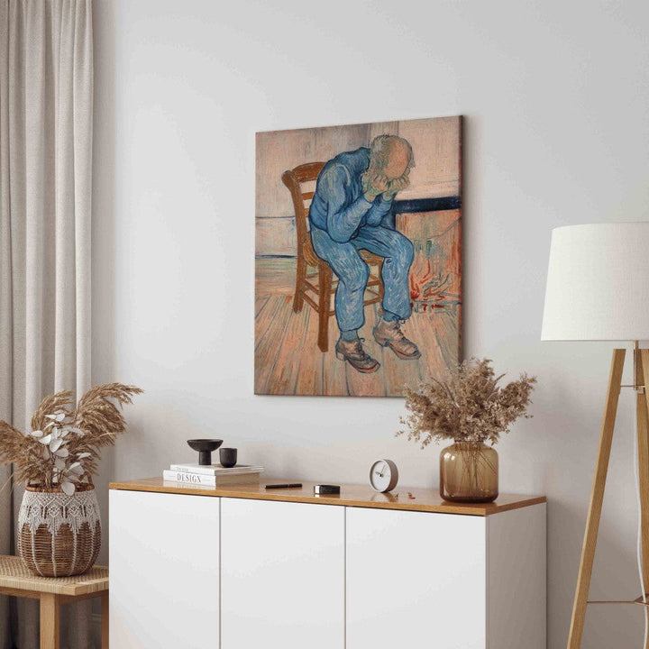 Gleznas reprodukcija /Vinsents van Gogs/ - Skumstošs vecs vīrs G ART