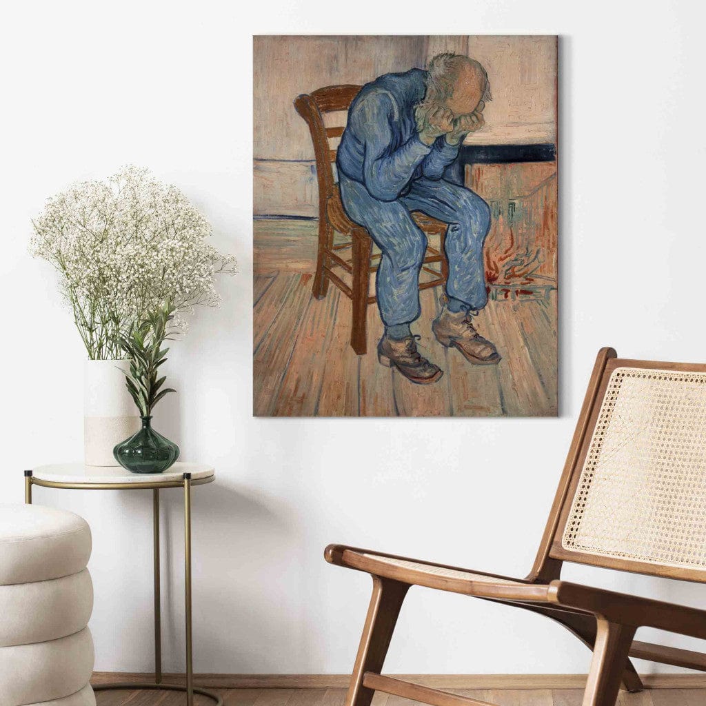 Gleznas reprodukcija /Vinsents van Gogs/ - Skumstošs vecs vīrs G ART