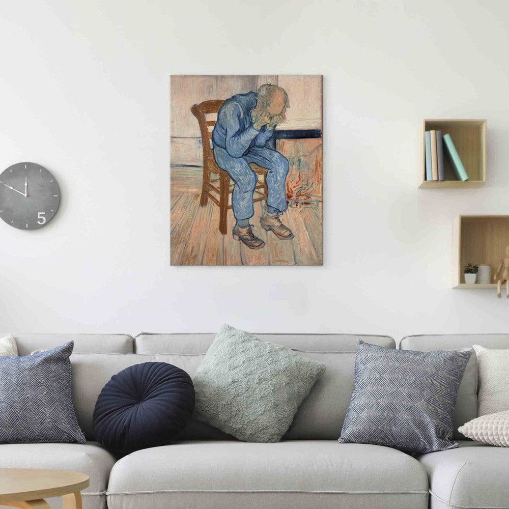 Gleznas reprodukcija /Vinsents van Gogs/ - Skumstošs vecs vīrs G ART
